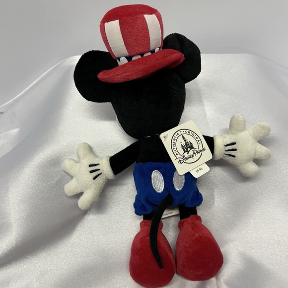Disney Parks Mickey Mouse Plush 11" 4th of July USA Patriotic‎ Stuffed Plush NWT - Picture 4 of 7